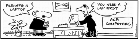 computer cartoon