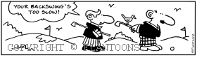 golf cartoon